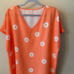 Orange blouse, 2x, Curve Dream
